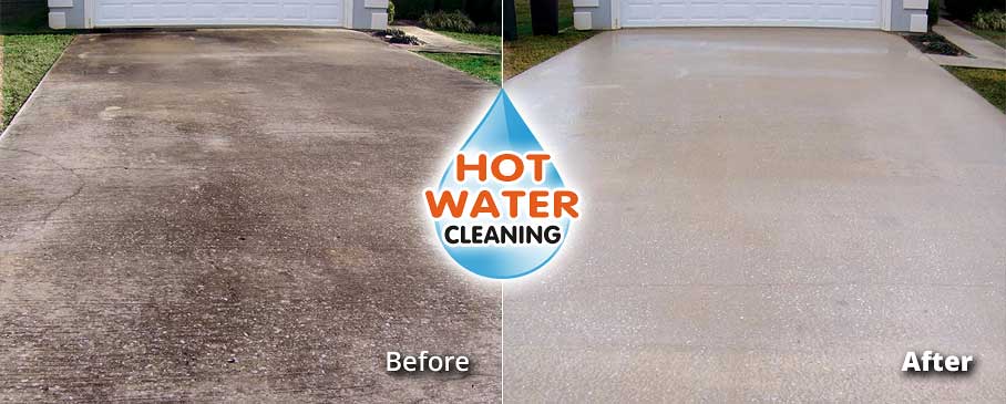 Concrete Driveway Pressure Washing